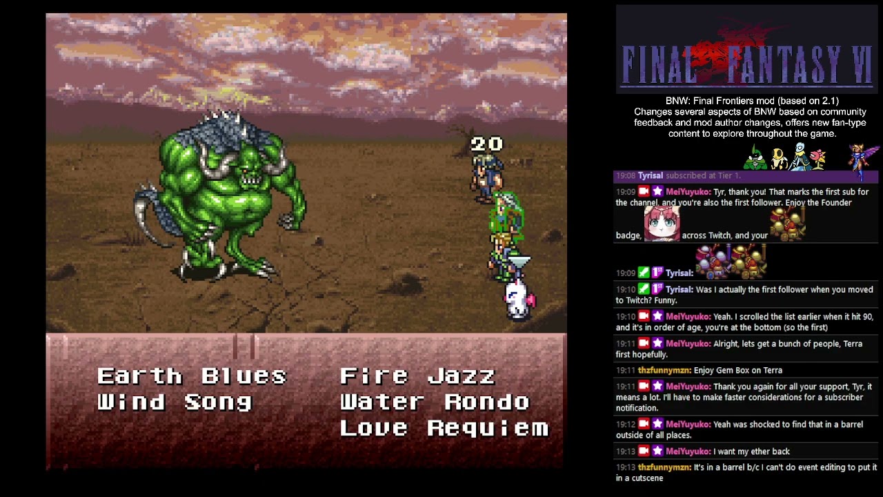 [FFVI BNW: Final Frontiers Pt. 4/no mic] What wonderful wonders await us within...