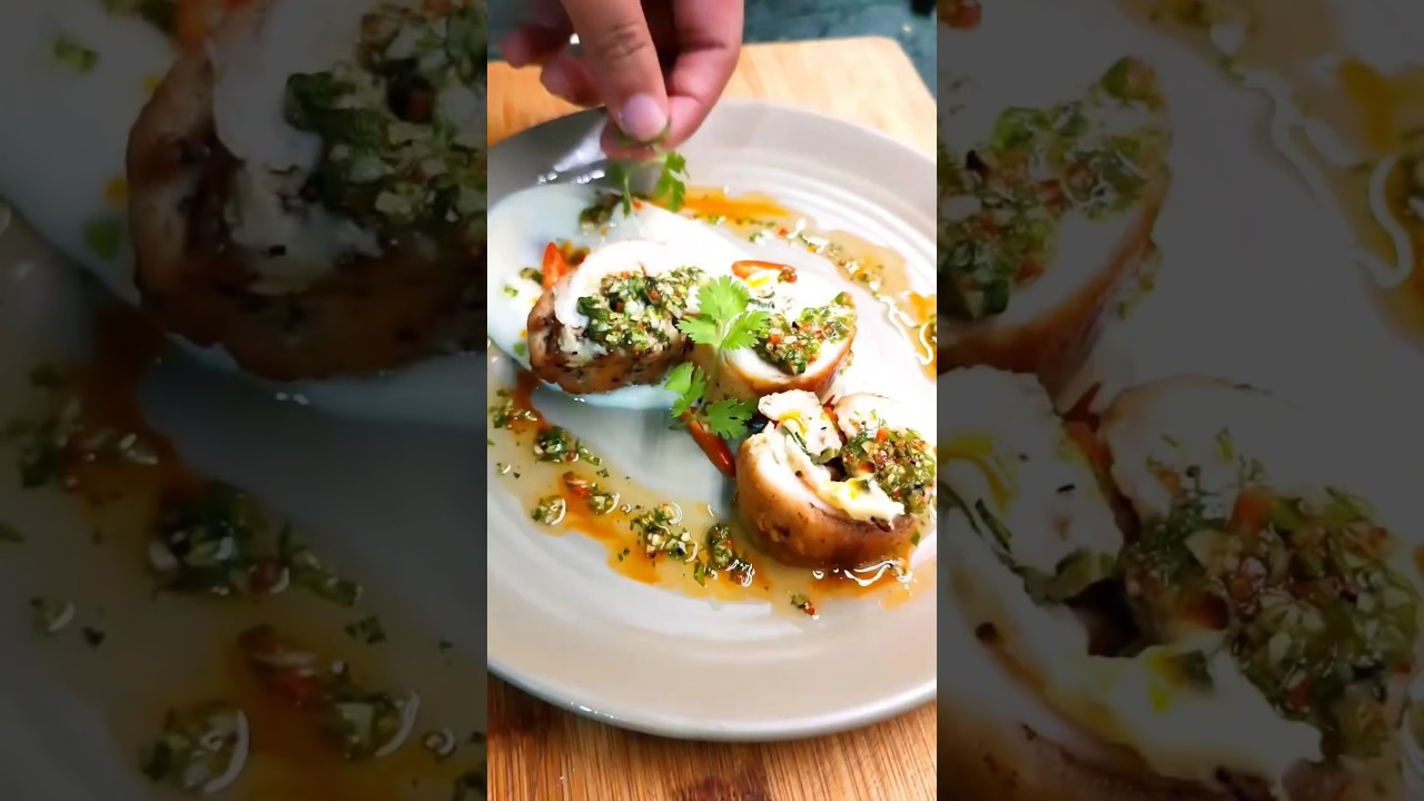 Chicken Roulade Recipe | Easy & Delicious Stuffed Chicken Roulade