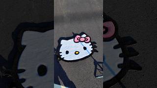 3D Hello Kitty Rug💎INSTA:JayCraftedRugz #art #customrugs #homedecor #hellokitty #asmr #artist #rugs