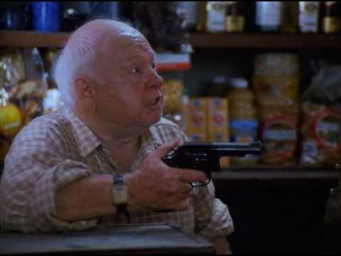 Sweet Justice (1992) Mickey Rooney gets punched in the face