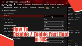 Famous How To Disable / Enable Fast Boot in BIOS Net Worth