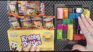 ASMR Eating Gummy Krabby Patties & Rush Hour Game | Whispered Ramble screenshot 5