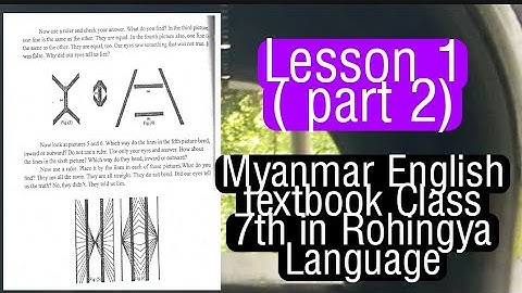 Class 7th lesson 1 THE SAME OR DIFFERENT (part 2) by rohingya