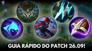 PATCH 26.09 CHEGOU! → BUFFS E NERFS + NOVOS ITENS E RUNAS + AJUSTES NAS MISSÕES DE FUNÇÃO E MAIS!