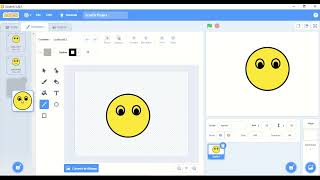 Happy and Sad face game in scratch||Draw character in scratch||Loop in scratch screenshot 2