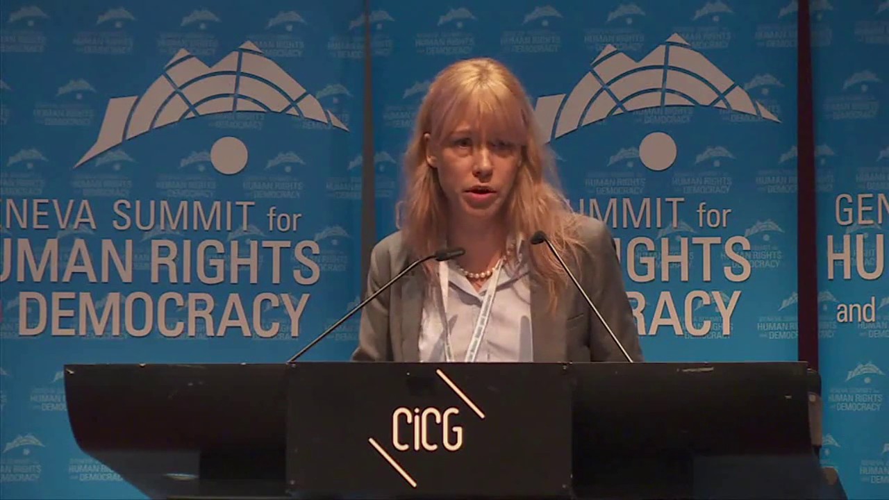 Maria Baronova, Russian human rights activist, addresses the 2015 Geneva  Summit for Human Rights - YouTube