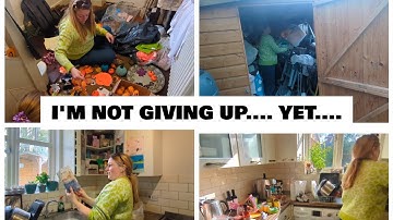 MASSIVE DECLUTTERING journey KITCHEN cupboard declutter, Halloween decoration declutter 
