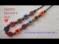 ⚜️Spreading Colours, Mother's Day Necklace/Collar del Día de la Madre/Beaded Jewelry Tutorial Diy