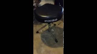 Pneumatic Rolling Stool – Standard Foam and Levante Upholstery-Color:Agate Product Review of Tamas First Chair drum throne.