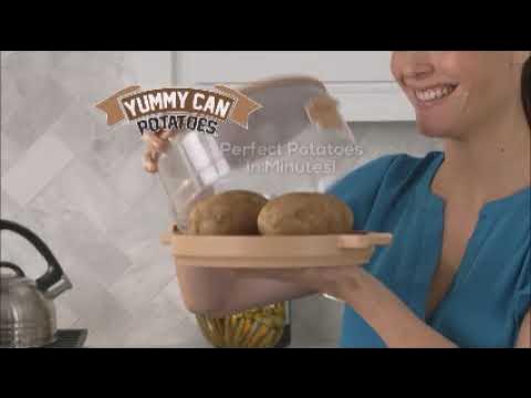 Yummy Can Potatoes Express Microwave Potato Cooker 