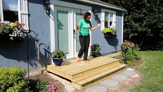 How to Build a Deck for Your Shed - Thrift Diving