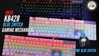 รีวิว Oker K428 Outemu Blueswitch 104Keys Mechanical Keyboard By Hwrally