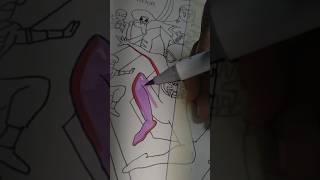 1 hour vs 5 hour 🔥⚡ drawing of sPiDeR MaN AcRoSs ThE SpIdEr vErSe 🔥 #drawing #spiderman #shorts