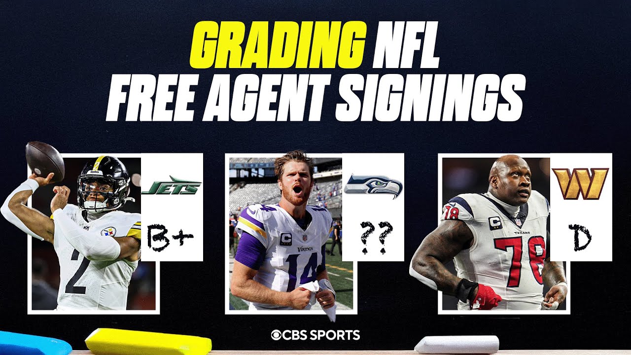 2025 NFL Free Agency Grades Day 1: Justin Fields to the Jets, Sam Darnold to the Seahawks + MORE