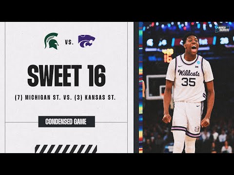 Kansas State vs. Michigan State - Sweet 16 NCAA tournament extended highlights