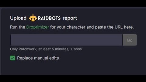 WoWAudit Droptimizer
