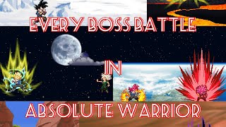 every boss battle in absolute warrior/dragon ball/herobroplayz screenshot 1