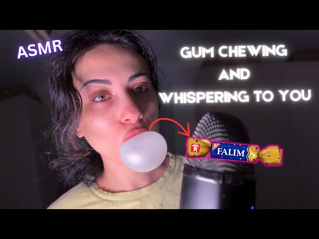 I'm Chewing Gum and Whispering to give you the best tingles | ASMR