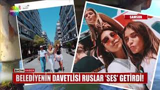 Rus Kızların Samsun Tanıtımı