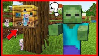 BANGUN RUANG RAHASIA MINI UNTUK BERTAHAN DARI ZOMBIE !! Feat @sapipurba @FannyTjandra Minecraft