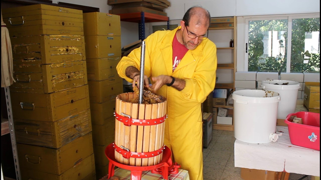 Nuestro modelo de colmena y la prensa de miel
