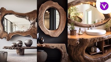 100+  Wooden Mirror Frame  Ideas / DIY