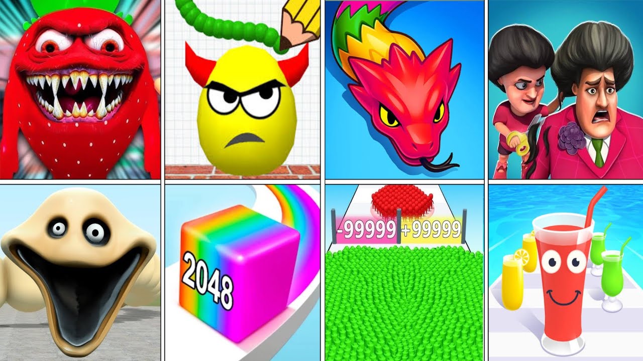 Count Master, Food Run,Ball 2048, Juice Run, Runner Coaster, Roblox, Scary Teacher 3d, Scary Little 