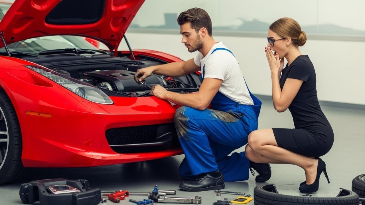 «Répare la Ferrari et je t’épouse, rit-elle» — puis choque quand le mécano la répare vraiment