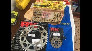 Motorcycle Chain and Sprocket Replacement  without using special tools