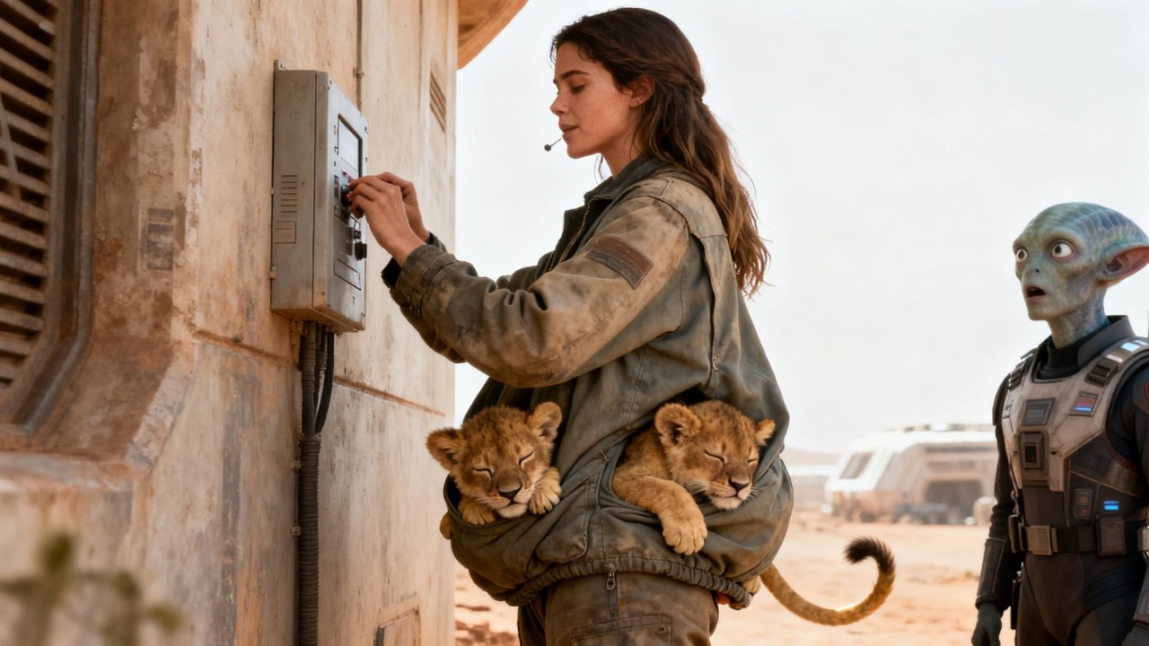 The Predator Cubs Crawled Under the Human’ Jacket—She Pretended Not To Notice Until They Fell Asleep