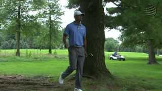 Tiger Woods pars No. 6 in Round 2 of the Bridgestone Invitational