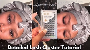 DIY Lash Extensions at Home ft. B&Q Lash Clusters from Amazon | BEGINNER FRIENDLY
