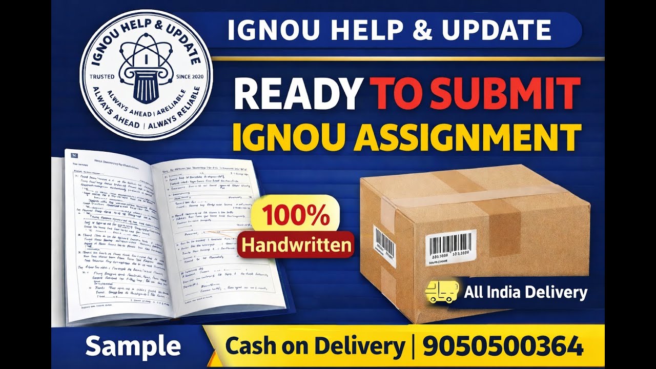 Ignou Assignment Redy Ready to Submit Assignment IGNOU | Sample | Home Delivery | COD - YouTube