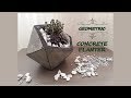 DIY: Geometric Concrete Planter / Geometrik Beton Saksı Yapımı