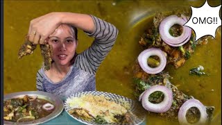 Whole Fish Curryand Eating Bodo Girl