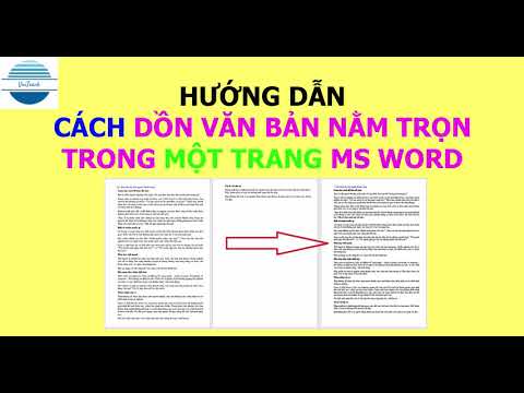 Thủ thuật dồn văn bản nằm gọn một trang giấy trong Word nhanh chóng | VniTeach Channel 2023 mới nhất