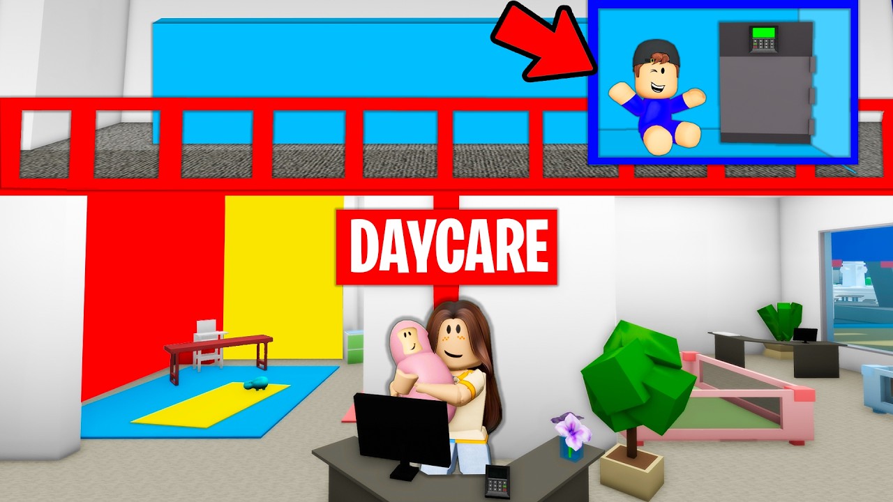 I Became A FAKE BABY To Rob DAYCARES in Brookhaven RP!!