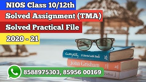 NIOS | Class 10th /12th Solved Assignments (Tma) 2021