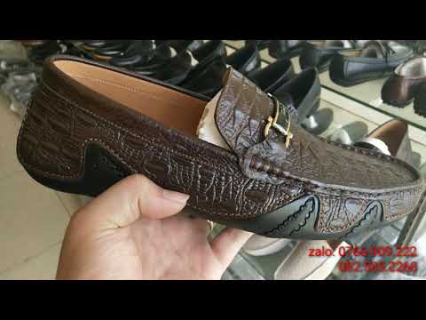 Video Giày Lười Vân Cá Sấu Siêu Đẹp, Giày Chất Lượng Da Bò... - youtube