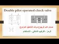Double Pilot Operated Check Valve صمام عدم الرجوع مرشد التشغيل المزدوج