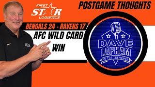 Dave Lapham Postgame Thoughts | Bengals Win Over Ravens In AFC Wild Card Game