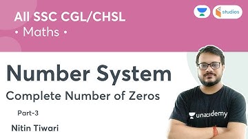 Number System | Complete Number of Zeros (Part-3) | Maths | Target SSC CGL/CHSL | Nitin Tiwari