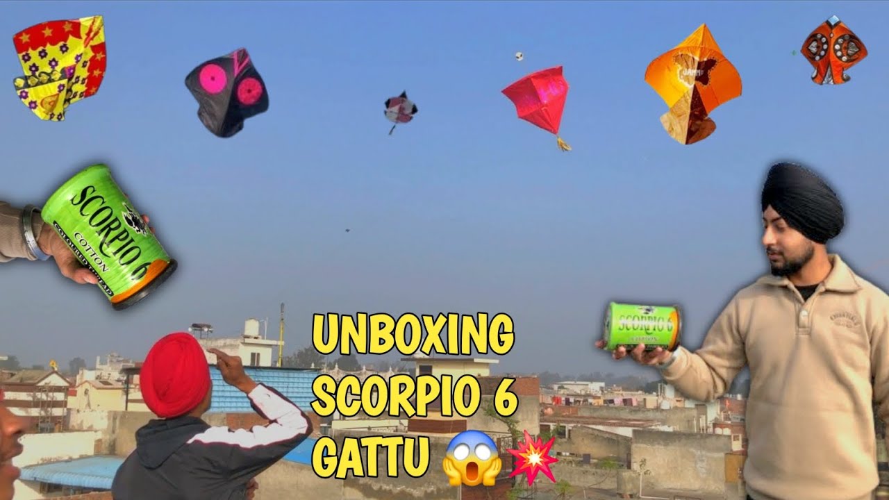 😱 UNBOX SCORPIO 6 GATTU || FLYING 3 TAWA KITE | KITE FLYING WITH FRIENDS 😂