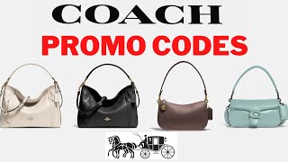 COACH PROMO CODES I Coach coupon code I coach discount code