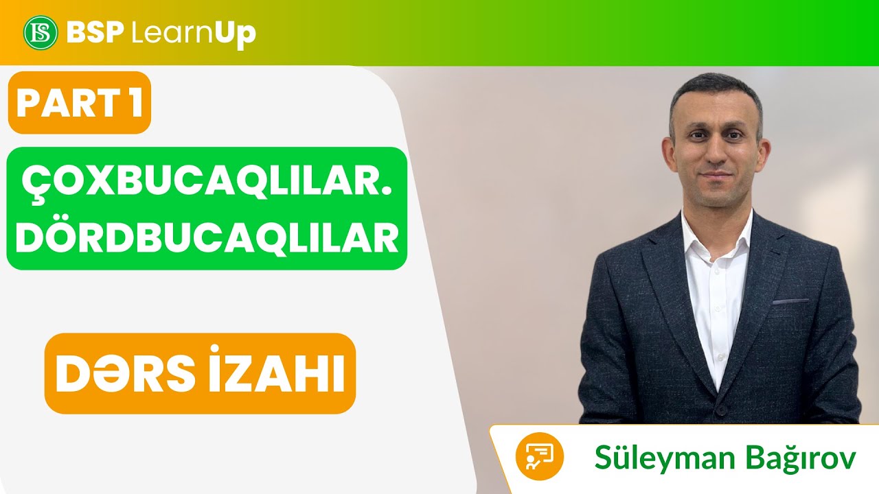 Çoxbucaqlılar.Dördbucaqlılar part 1