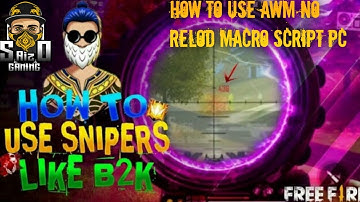 USE MACRO FOR DOUBLE AWM l ANY EMULATOR l DOUBLE AWN SECRET TRICK FREE FIRE pc2020