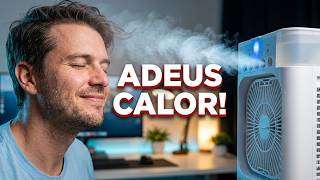 Calor! O Ar Condicionado Portátil de Mesa Vale a Pena? (Unboxing e Teste) AIR COOLER FAN