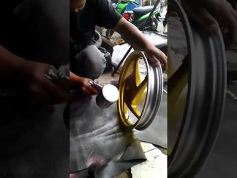  Repaint Velg Motor Cat velg motor YouTube