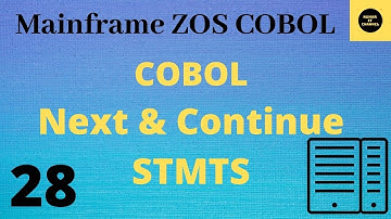 Next and Continue Statements - Mainframe COBOL Practical Tutorial - Part 28 #COBOL