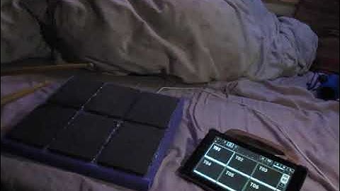 PadIno - a 6 Drum Pads MIDI controller based on Arduino - first test